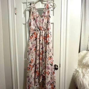 Calvin Klein Floral Floor Length Dress